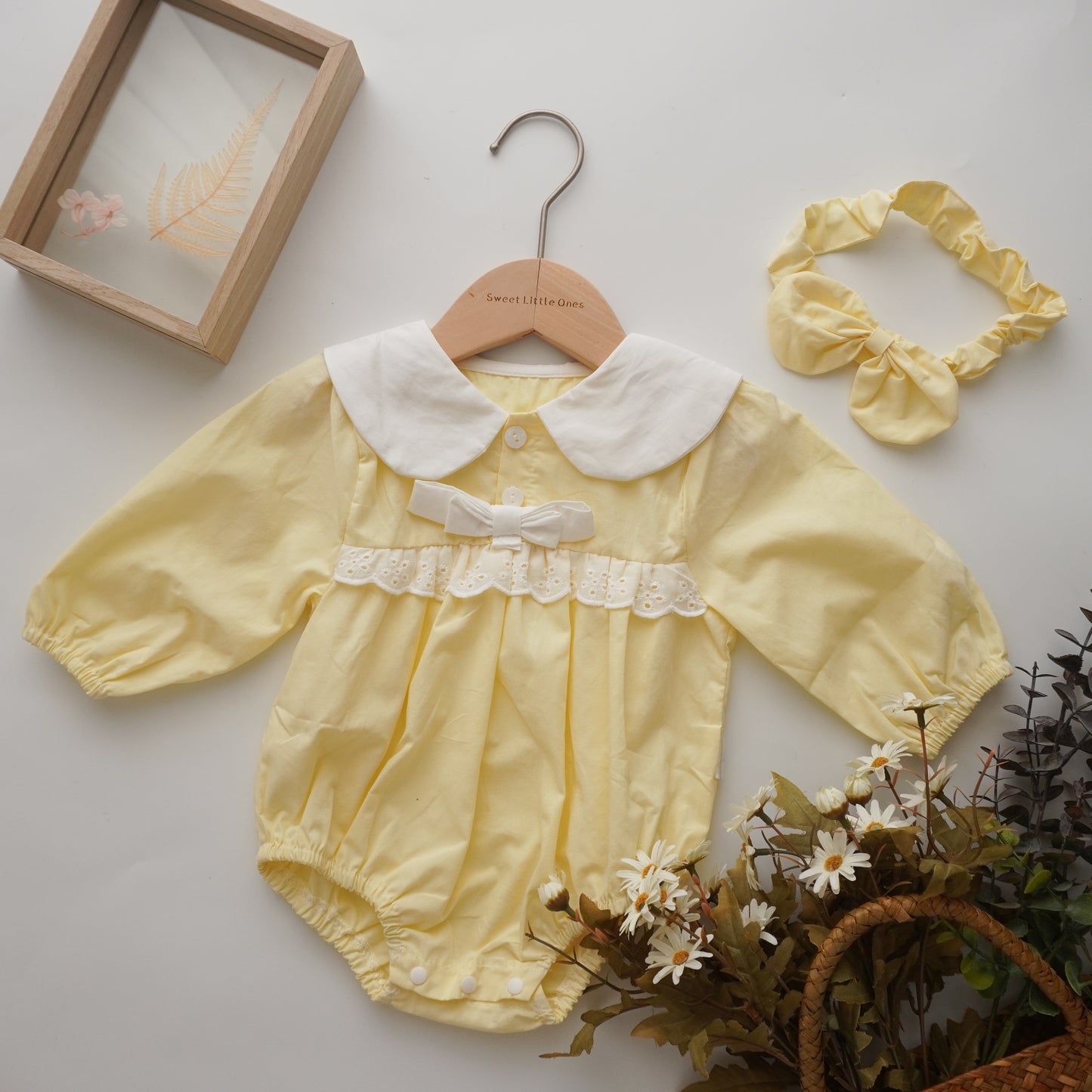 Autumn Pastel Yellow Sister Matching