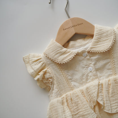 Daily Ruffled Sleeves Romper
