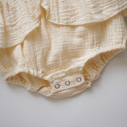 Daily Ruffled Sleeves Romper