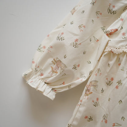 Summer Rabbit Long Sleeves Dress
