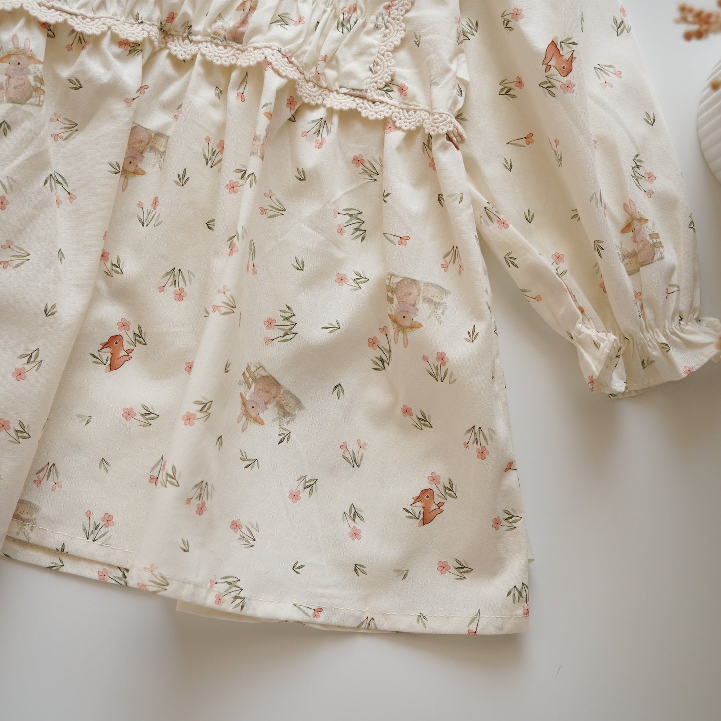 Summer Rabbit Long Sleeves Dress