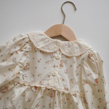 Summer Rabbit Long Sleeves Dress