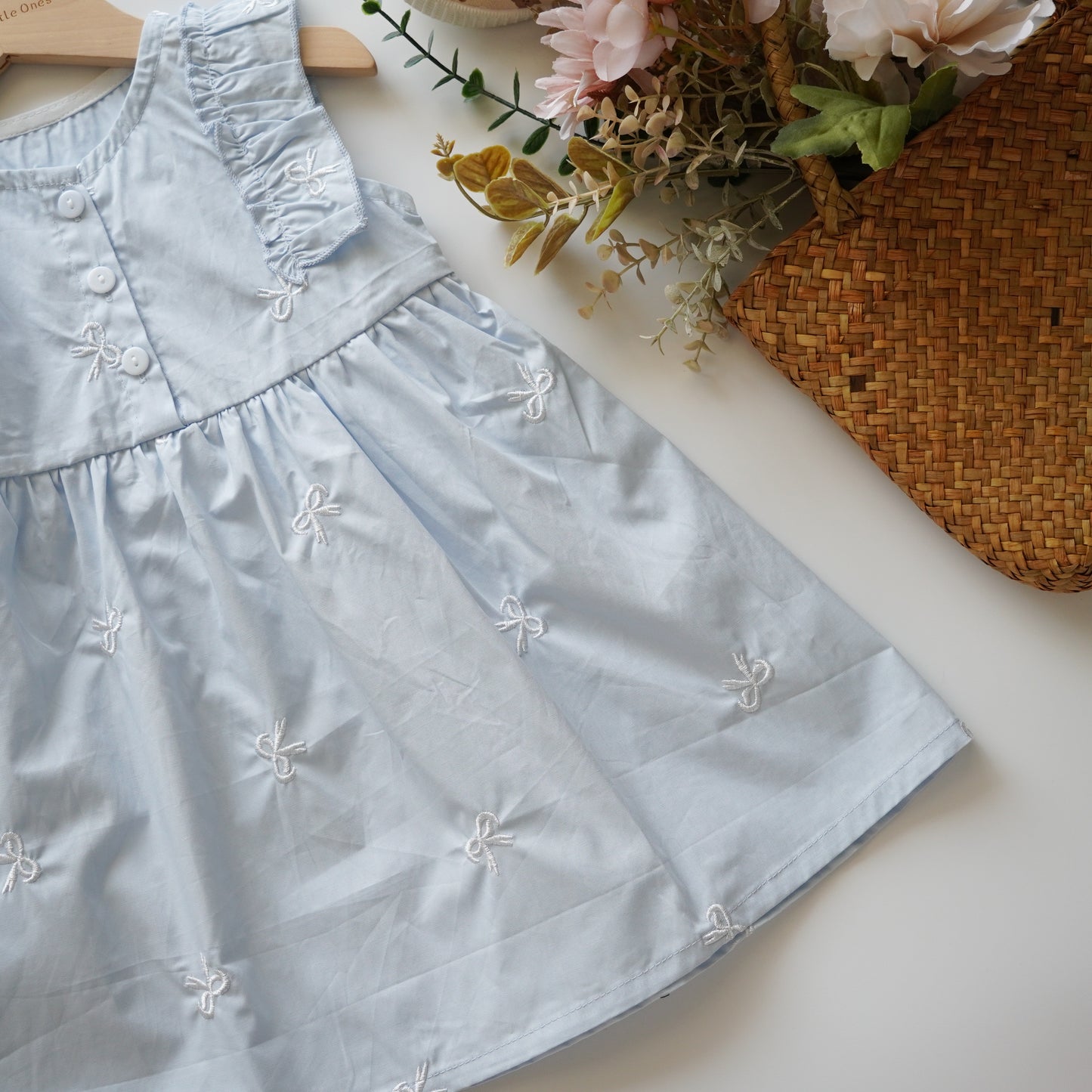 Baby Blue Ruffled Sister Matching