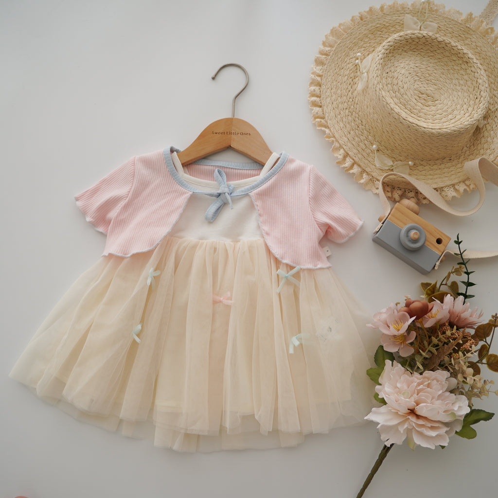 Pastel Ribbon Sister Matching with Outer