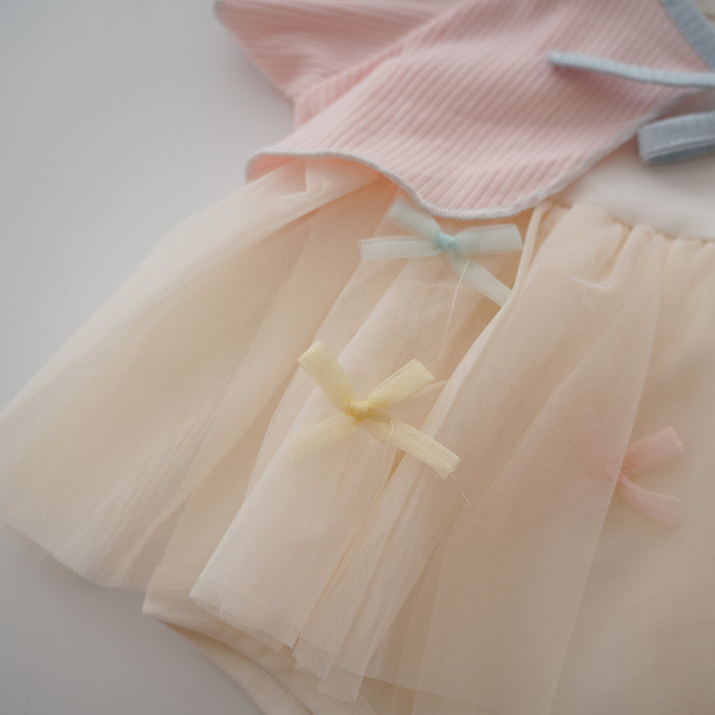 Pastel Ribbon Sister Matching with Outer