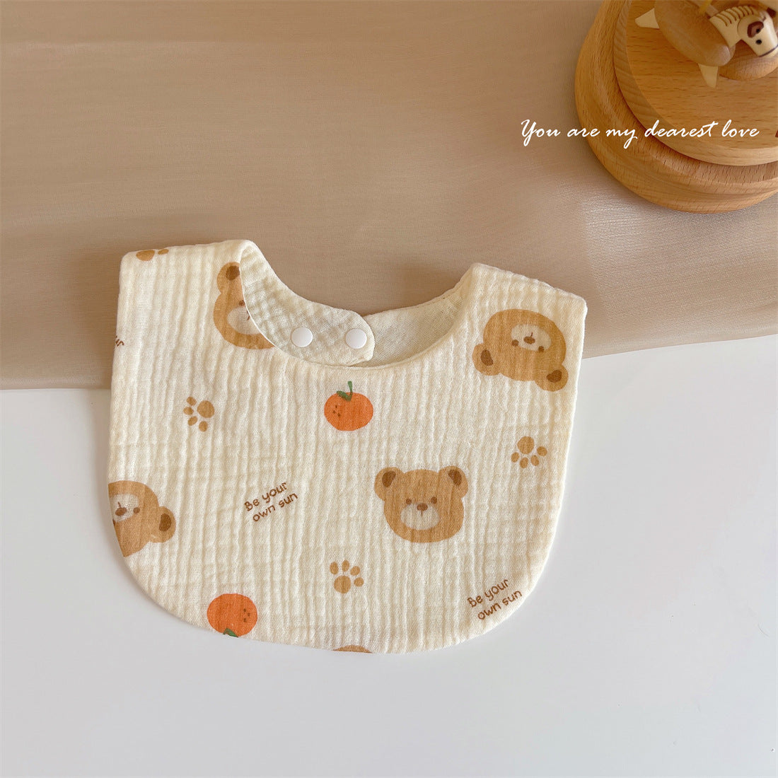 U Shape Gauze Cotton Bib