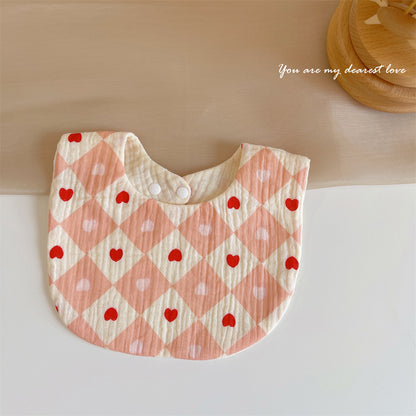 U Shape Gauze Cotton Bib