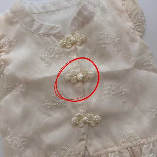 Modern Ruffled Chinese Plain Set (Defect)