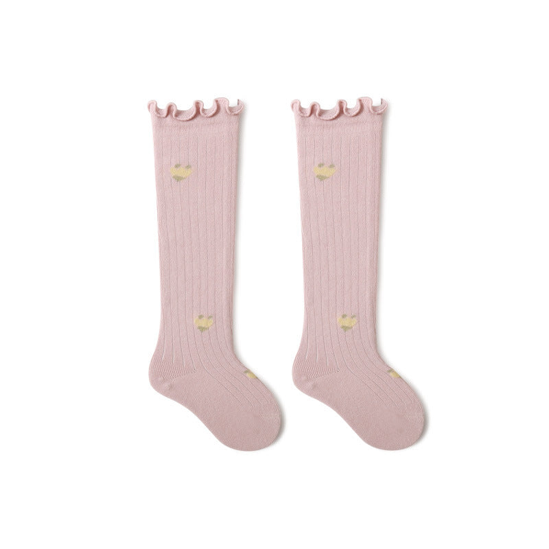 Ruffled Long Socks